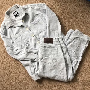 Reclaimed Vintage powder blue corduroy set